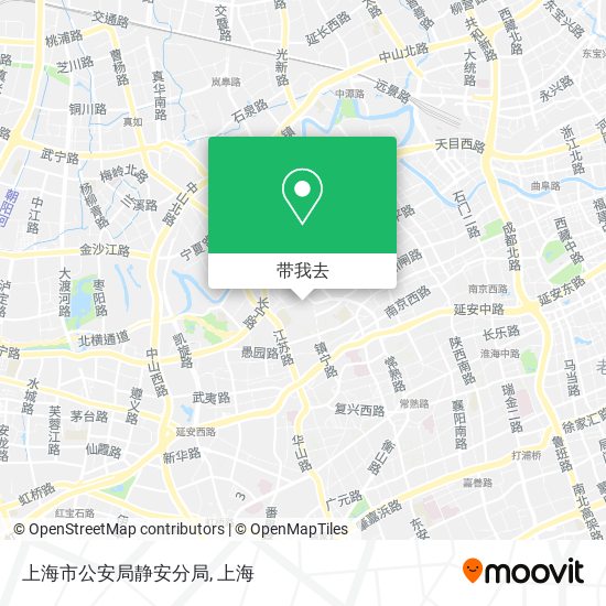 上海市公安局静安分局地图