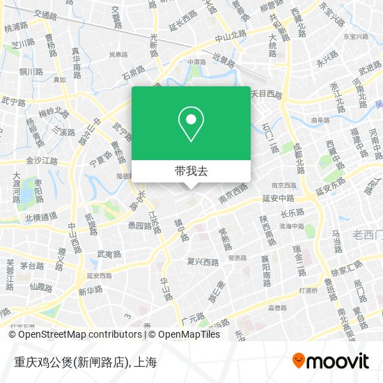 重庆鸡公煲(新闸路店)地图