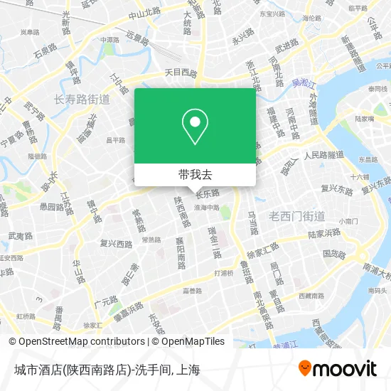 城市酒店(陕西南路店)-洗手间地图