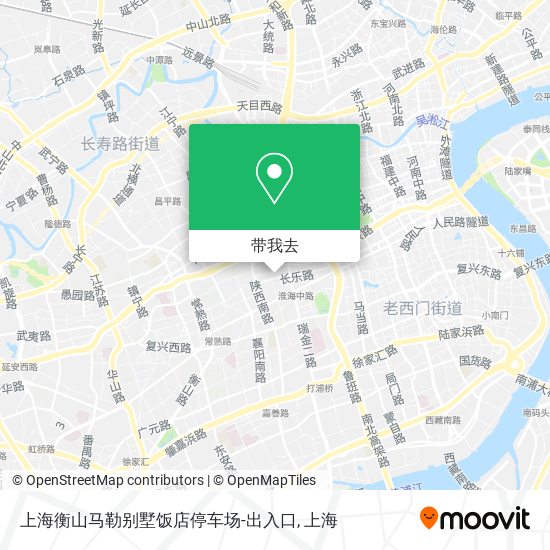 上海衡山马勒别墅饭店停车场-出入口地图