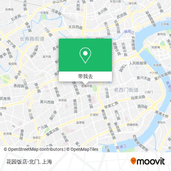 花园饭店-北门地图