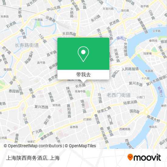 上海陕西商务酒店地图