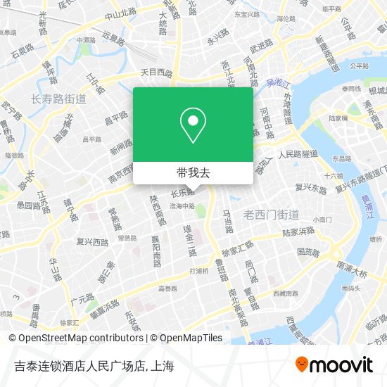 吉泰连锁酒店人民广场店地图