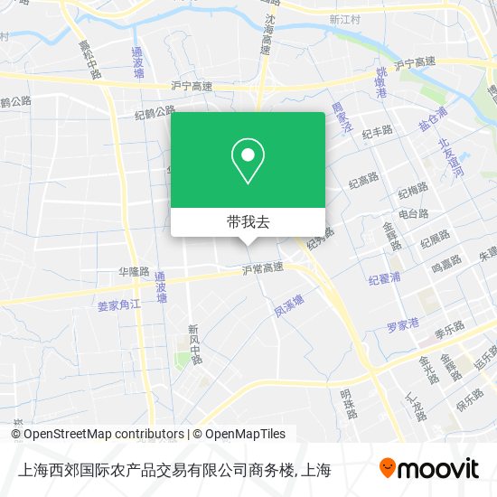 上海西郊国际农产品交易有限公司商务楼地图