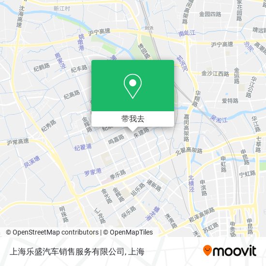 上海乐盛汽车销售服务有限公司地图