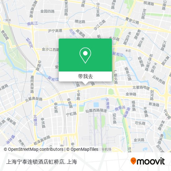 上海宁泰连锁酒店虹桥店地图