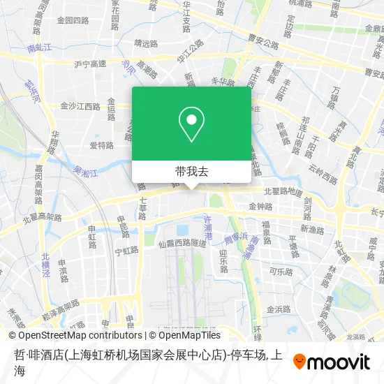 哲·啡酒店(上海虹桥机场国家会展中心店)-停车场地图