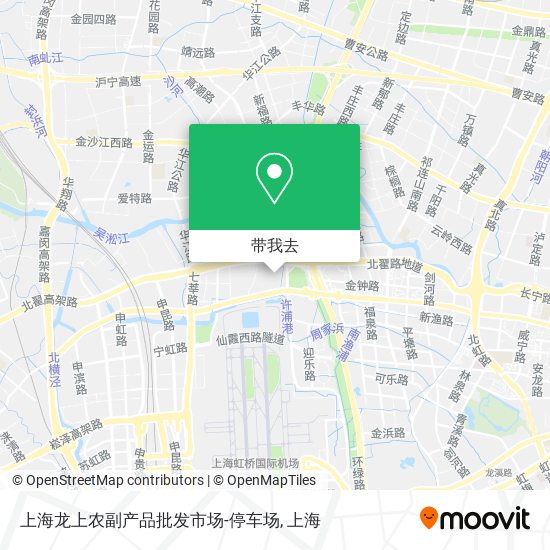 上海龙上农副产品批发市场-停车场地图