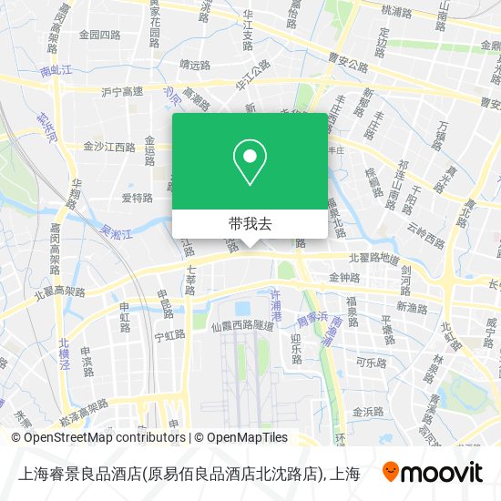 上海睿景良品酒店(原易佰良品酒店北沈路店)地图