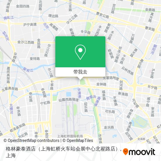 格林豪泰酒店（上海虹桥火车站会展中心北翟路店）地图