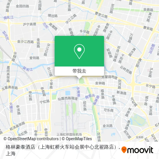 格林豪泰酒店（上海虹桥火车站会展中心北翟路店）地图