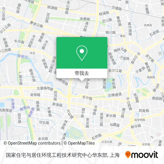 国家住宅与居住环境工程技术研究中心华东部地图