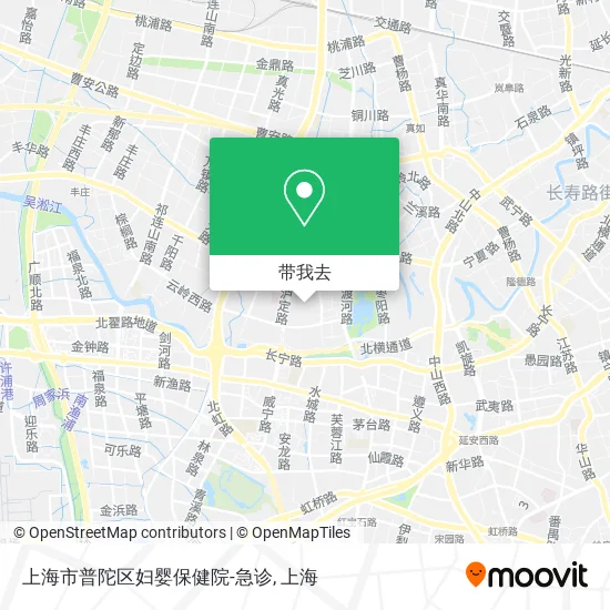 上海市普陀区妇婴保健院-急诊地图