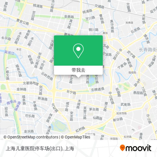 上海儿童医院停车场(出口)地图
