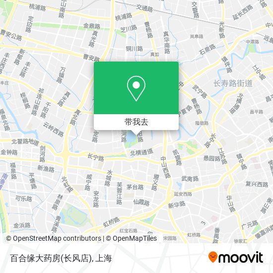 百合缘大药房(长风店)地图