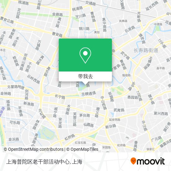 上海普陀区老干部活动中心地图