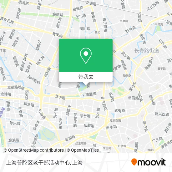 上海普陀区老干部活动中心地图