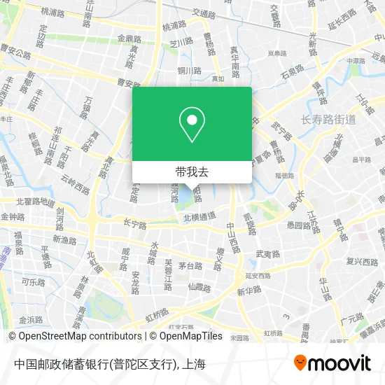 中国邮政储蓄银行(普陀区支行)地图