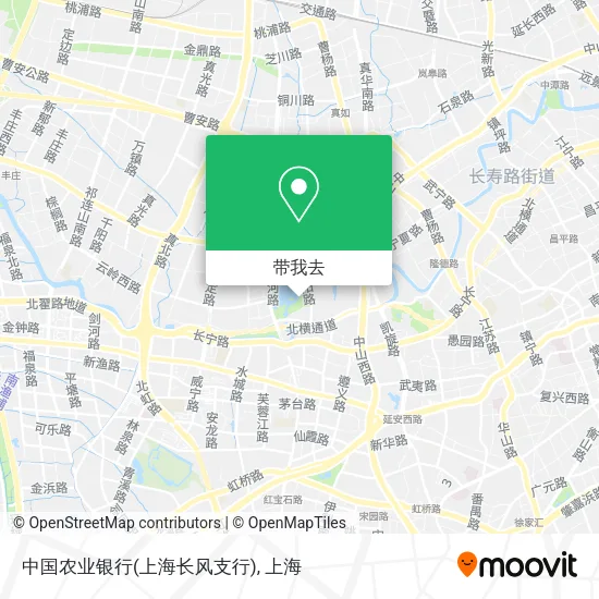 中国农业银行(上海长风支行)地图