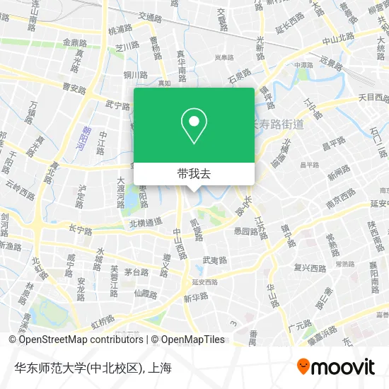 华东师范大学(中北校区)地图