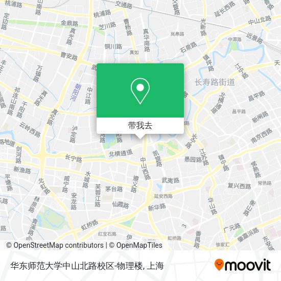 华东师范大学中山北路校区-物理楼地图