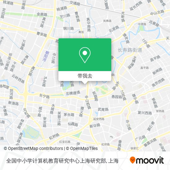 全国中小学计算机教育研究中心上海研究部地图