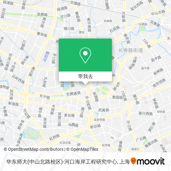 华东师大(中山北路校区)-河口海岸工程研究中心地图