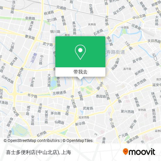 喜士多便利店(中山北店)地图