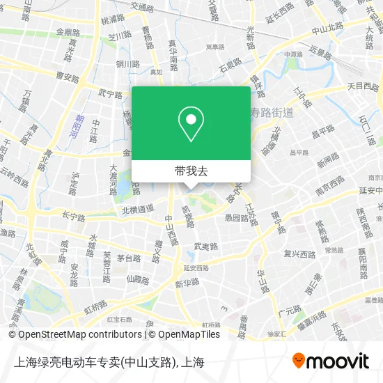 上海绿亮电动车专卖(中山支路)地图