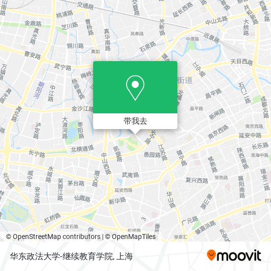 华东政法大学-继续教育学院地图
