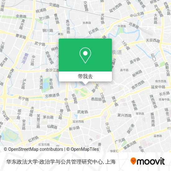 华东政法大学-政治学与公共管理研究中心地图