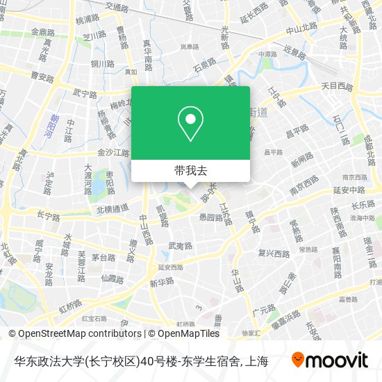 华东政法大学(长宁校区)40号楼-东学生宿舍地图