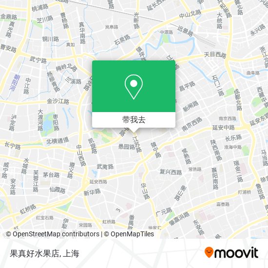 果真好水果店地图