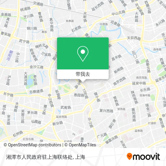 湘潭市人民政府驻上海联络处地图