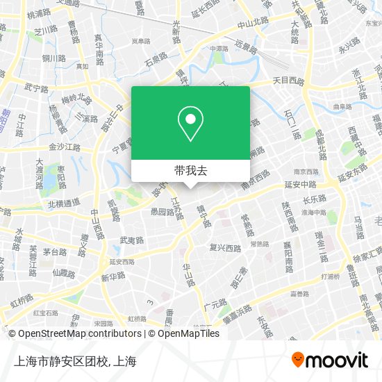 上海市静安区团校地图