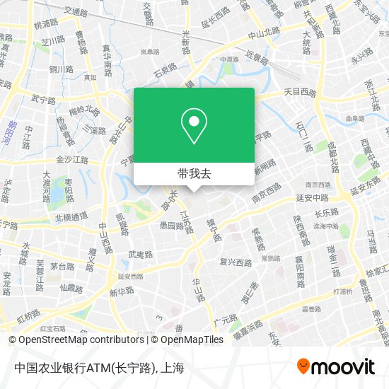 中国农业银行ATM(长宁路)地图