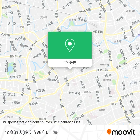 汉庭酒店(静安寺新店)地图
