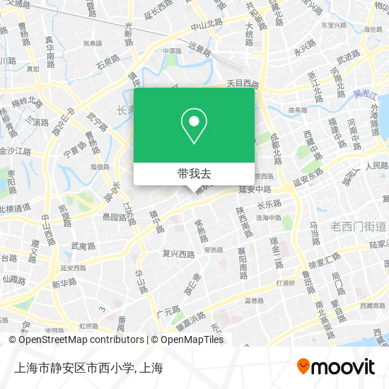 上海市静安区市西小学地图