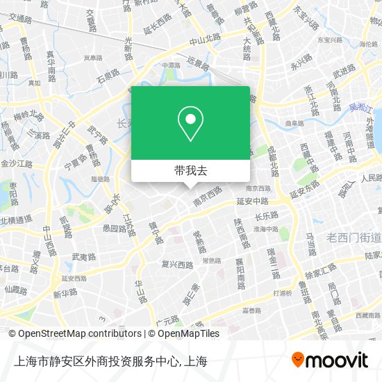 上海市静安区外商投资服务中心地图