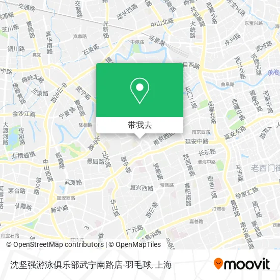 沈坚强游泳俱乐部武宁南路店-羽毛球地图