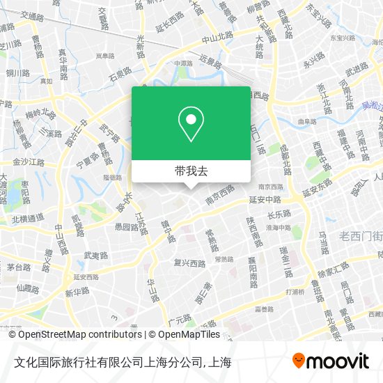 文化国际旅行社有限公司上海分公司地图