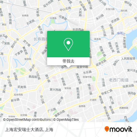 上海宏安瑞士大酒店地图