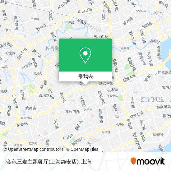 金色三麦主题餐厅(上海静安店)地图