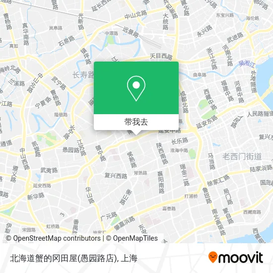 北海道蟹的冈田屋(愚园路店)地图