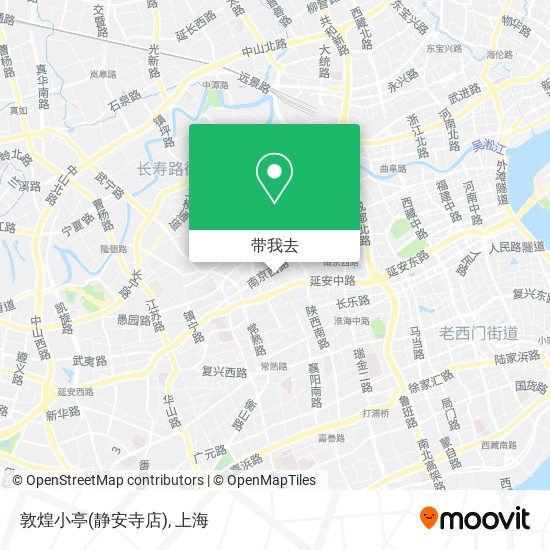 敦煌小亭(静安寺店)地图