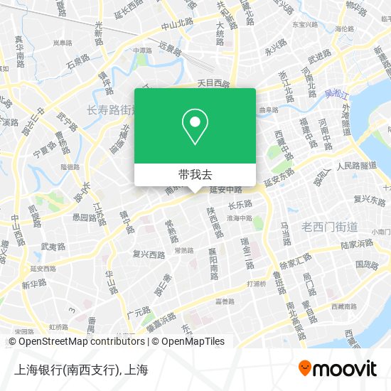 上海银行(南西支行)地图