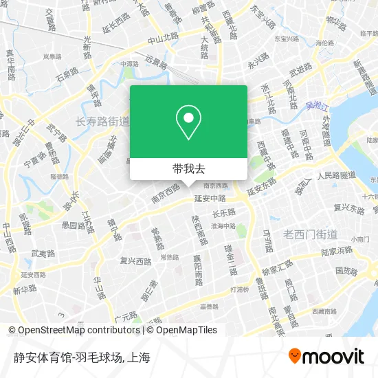 静安体育馆-羽毛球场地图