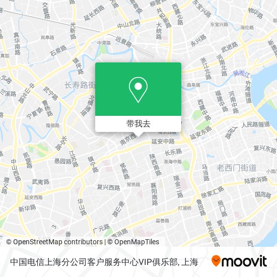 中国电信上海分公司客户服务中心VIP俱乐部地图
