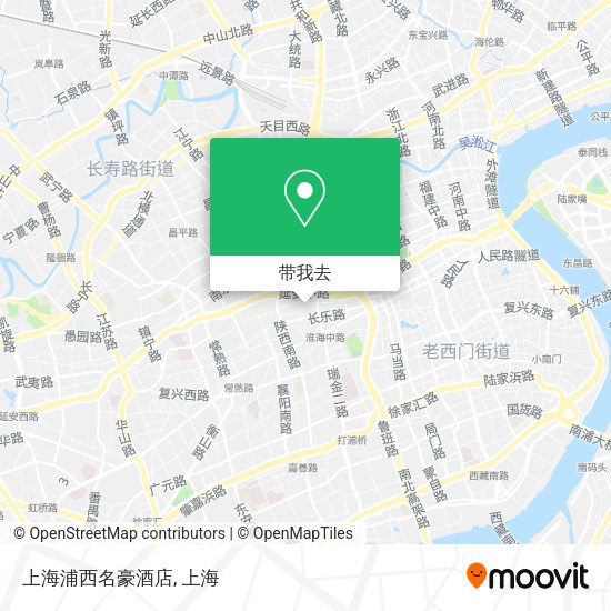 上海浦西名豪酒店地图