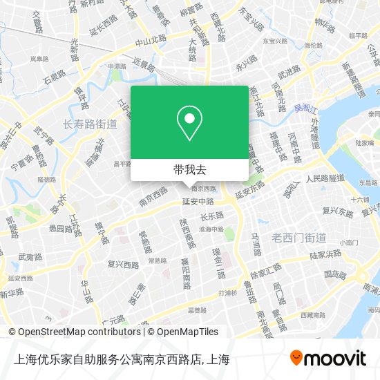 上海优乐家自助服务公寓南京西路店地图